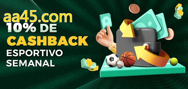 10% de bônus de cashback na aa45.com